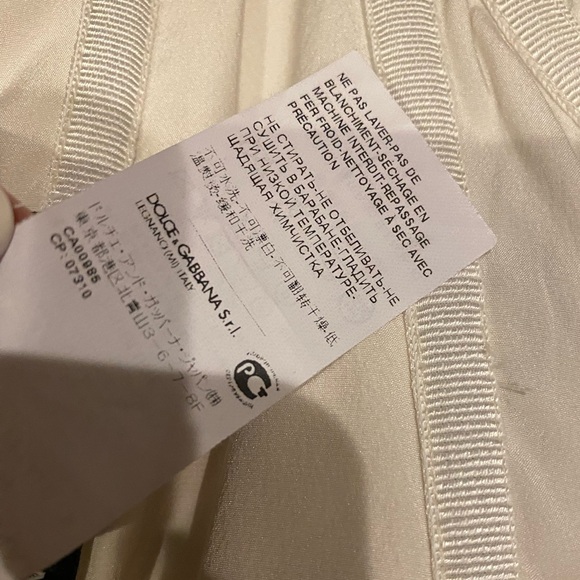 Dolce and Gabbana 🦋 Silk Midi Length Dress Retail: $3360 - Picture 9 of 13